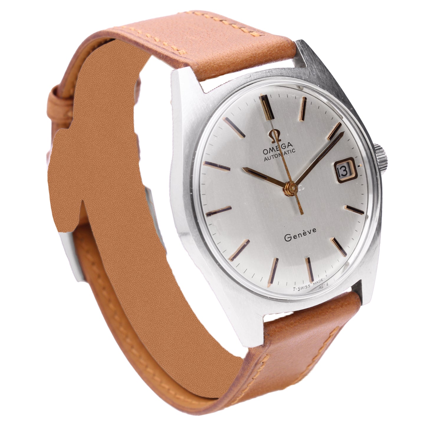 Stainless steel OMEGA Genève automatic wristwatch. Made 1971
