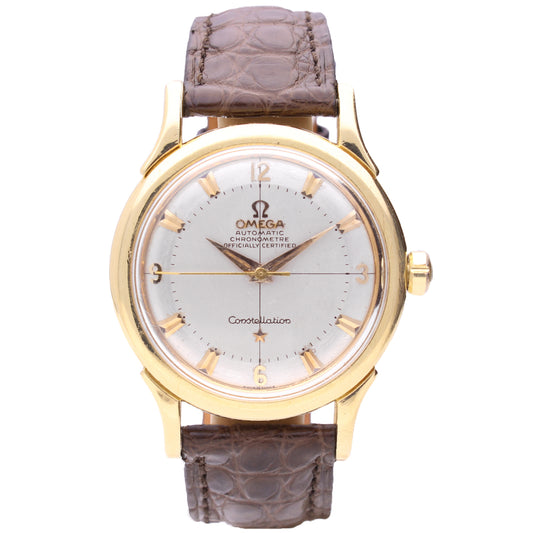 18ct yellow gold OMEGA Constellation automatic chronometer wristwatch. Made 1957