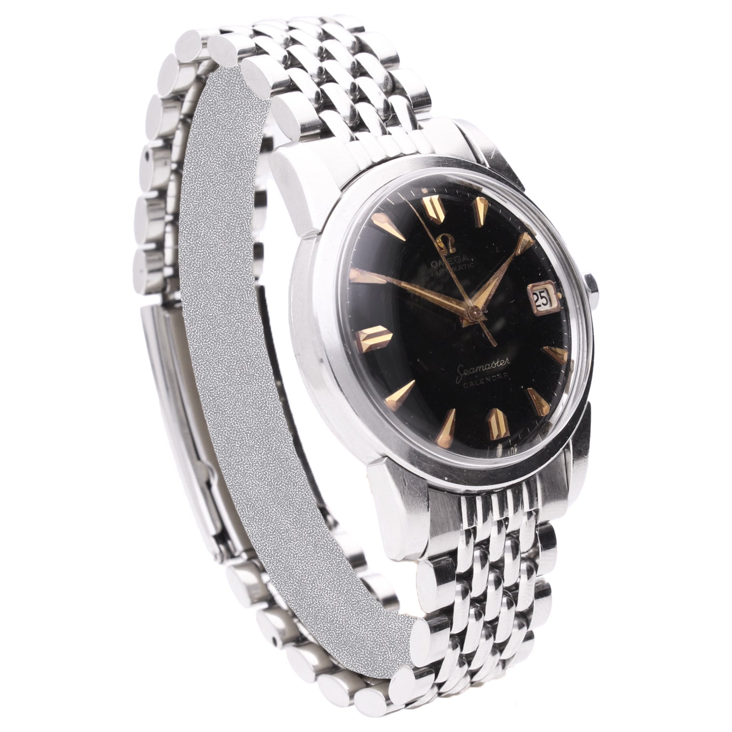 Stainless steel OMEGA Seamaster calendar automatic wristwatch. Made 1960