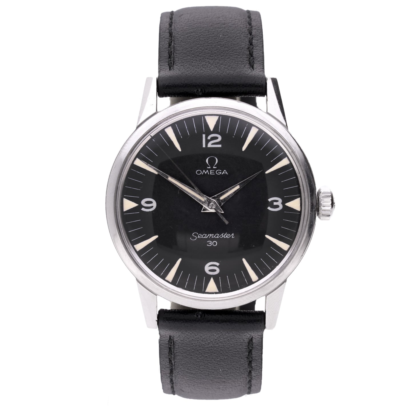 Stainless steel OMEGA Seamaster 30 wristwatch. Made 1963