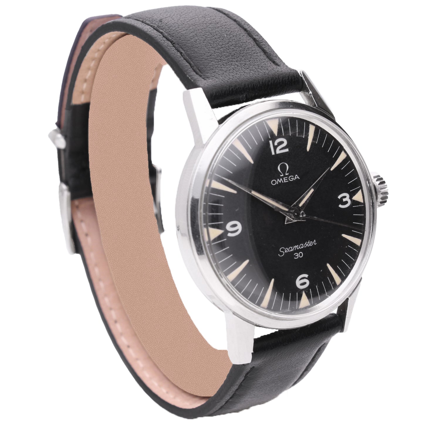 Stainless steel OMEGA Seamaster 30 wristwatch. Made 1963