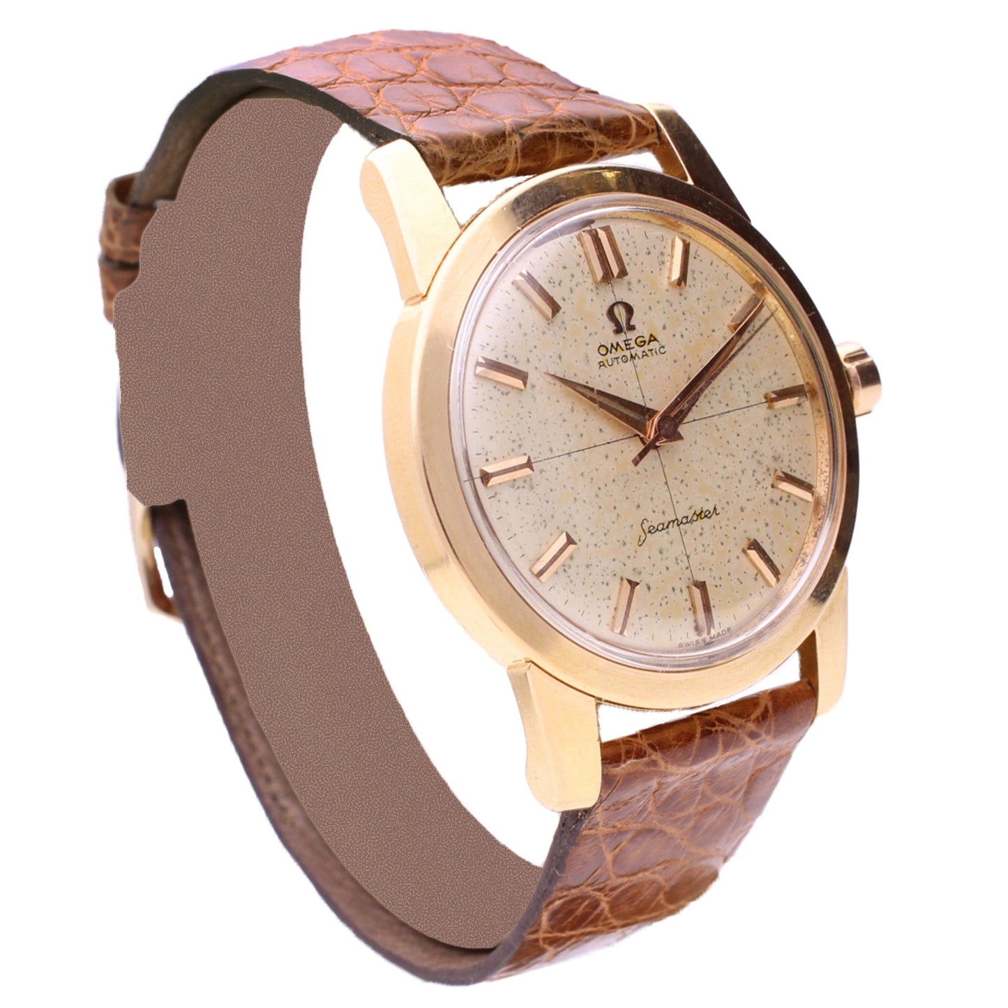 18ct yellow gold OMEGA Seamaster automatic wristwatch. Made 1959