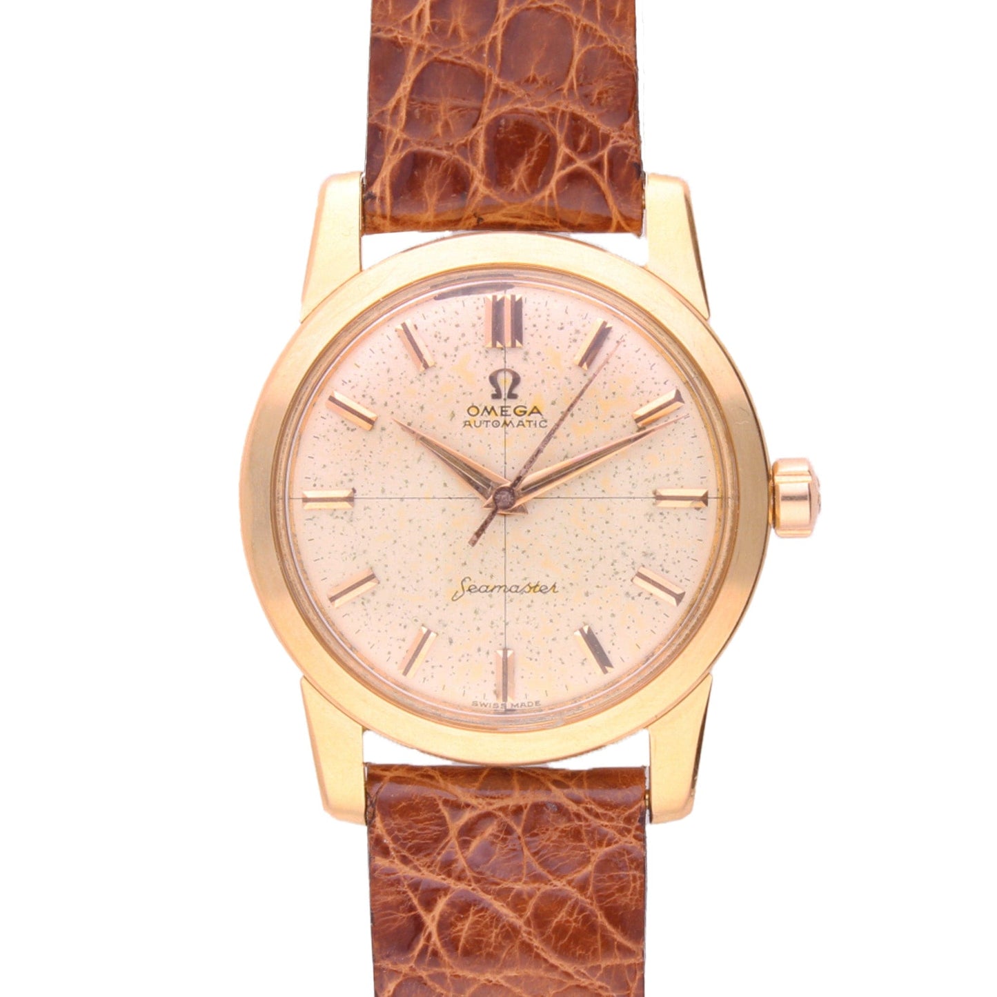 18ct yellow gold OMEGA Seamaster automatic wristwatch. Made 1959