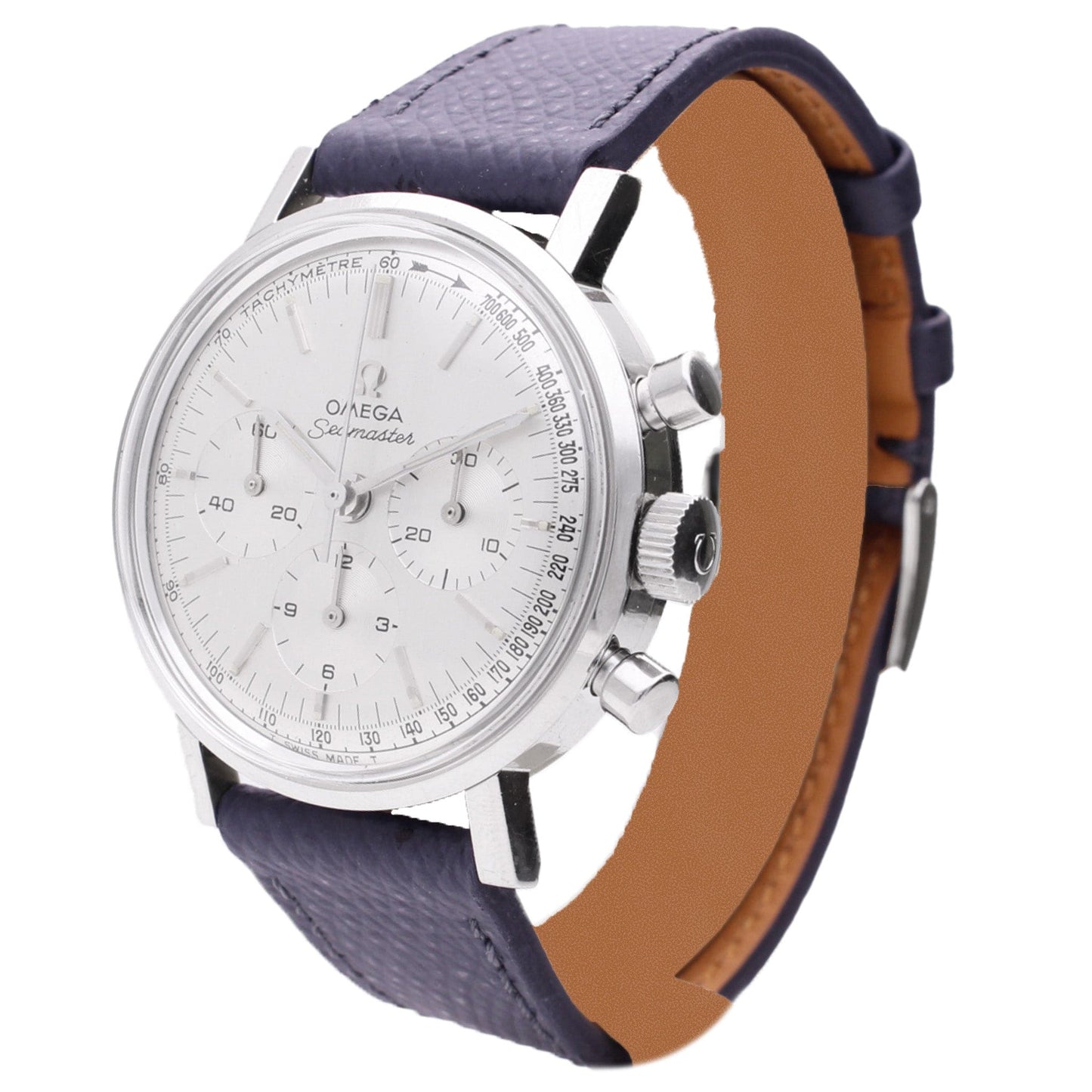 Stainless steel OMEGA Seamaster chronograph wristwatch. Made 1965