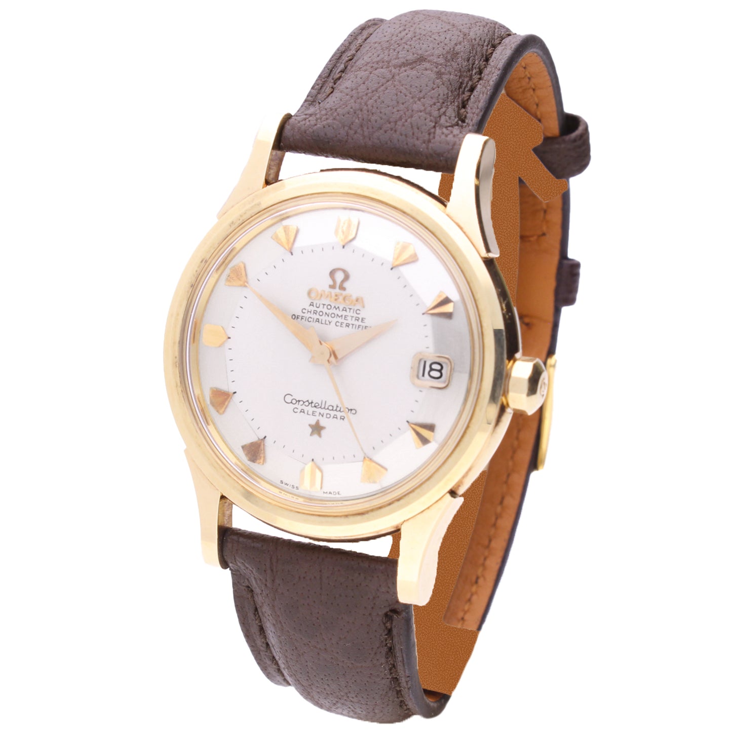 14ct yellow gold OMEGA Constellation automatic chronometer wristwatch. Made 1959