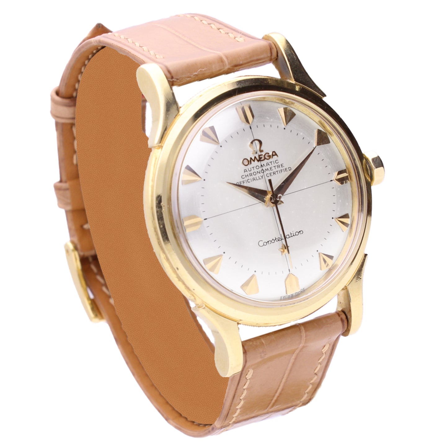 18ct yellow gold OMEGA Constellation automatic chronometer wristwatch. Made 1958