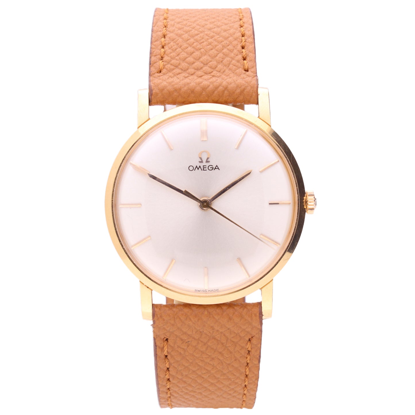 18ct rose gold OMEGA dress wristwatch. Made 1963