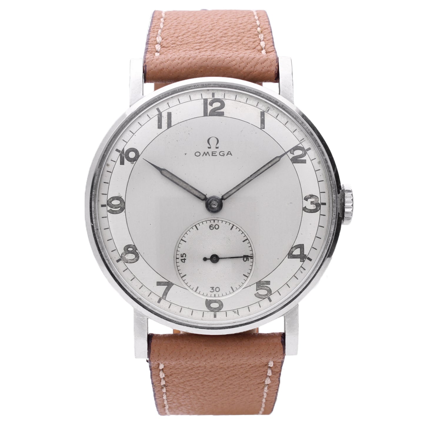 Stainless steel OMEGA 'Oversized' dress watch. Made 1943