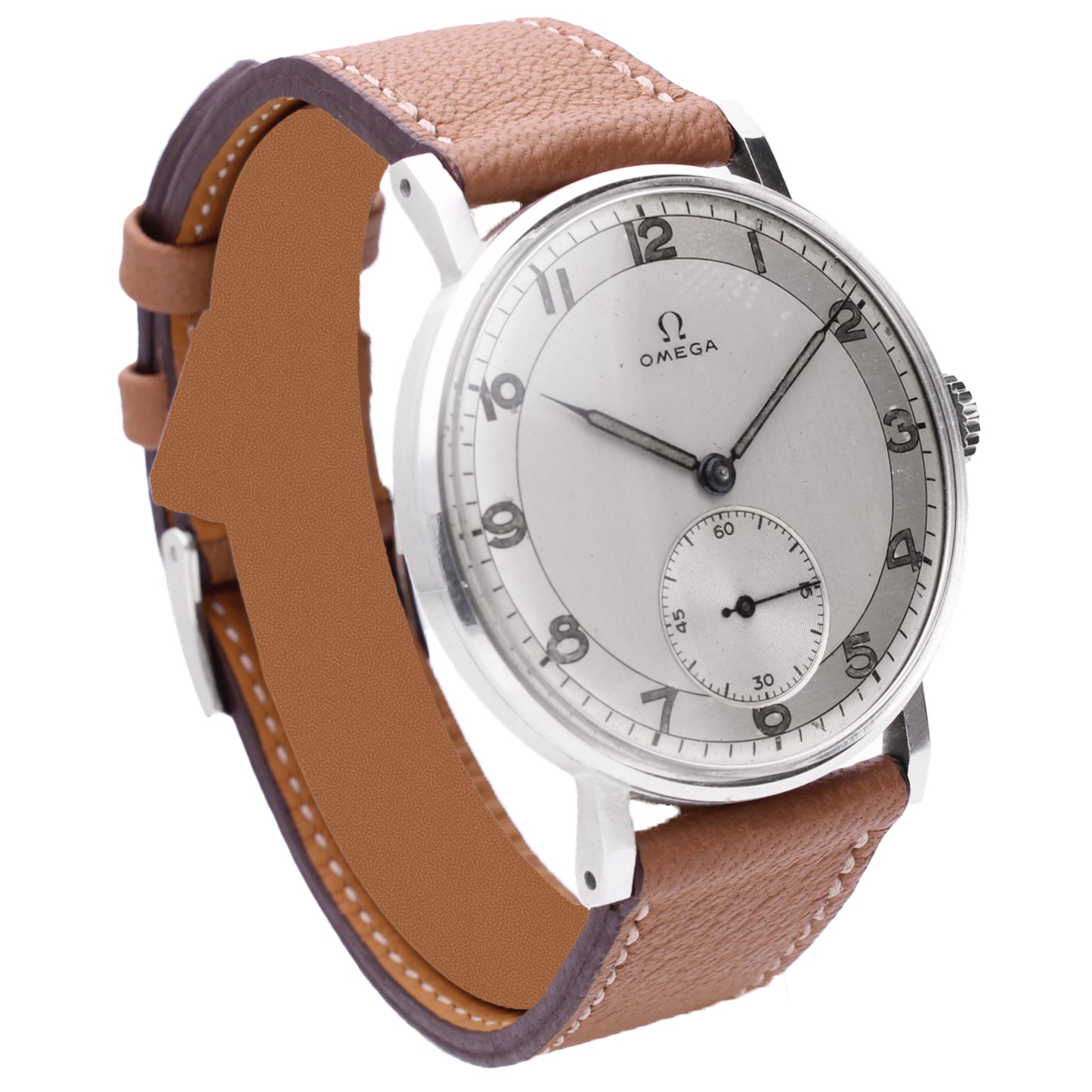 Stainless steel OMEGA 'Oversized' dress watch. Made 1943