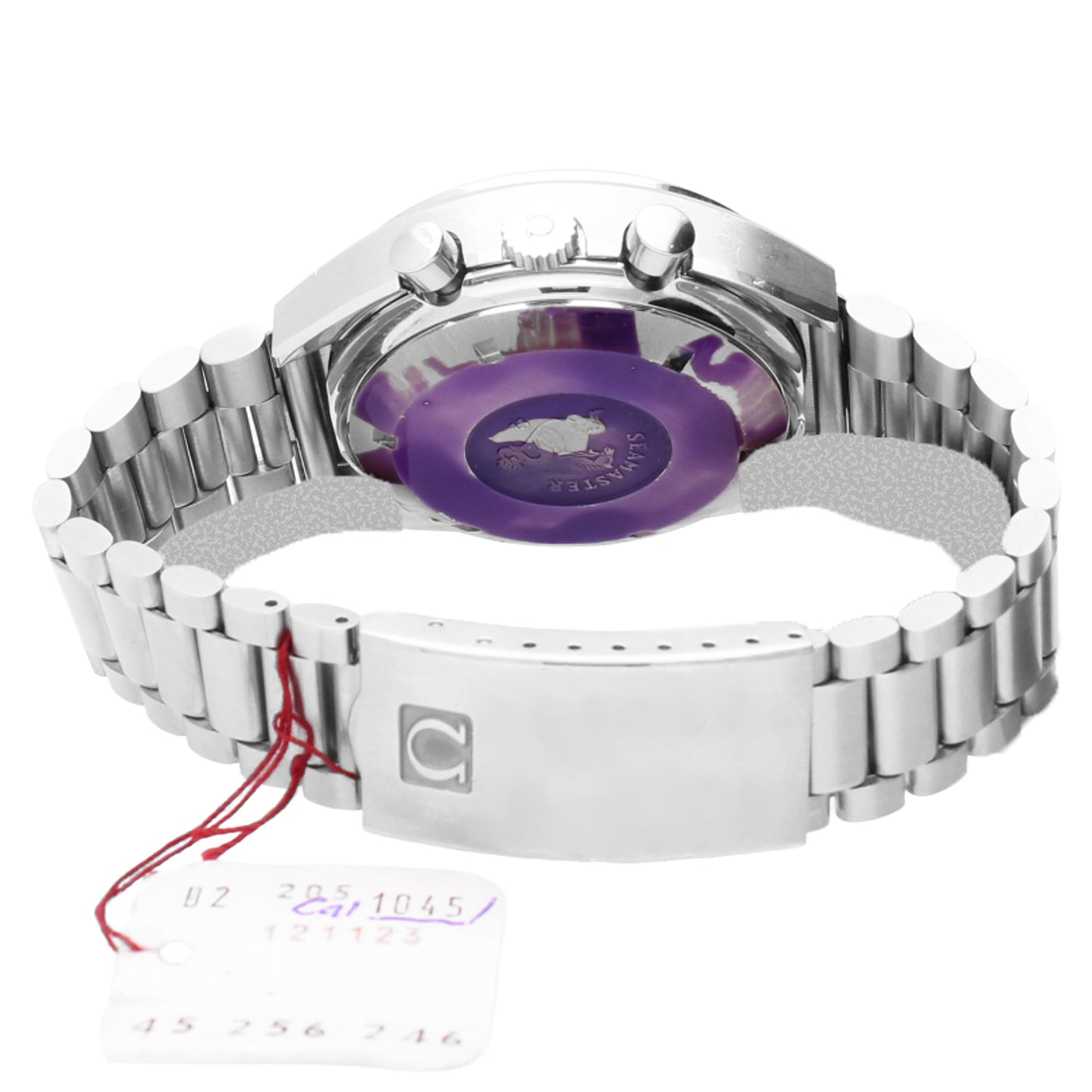 Stainless steel OMEGA Speedmaster Mark IV Professional chronograph wristwatch. Made 1982