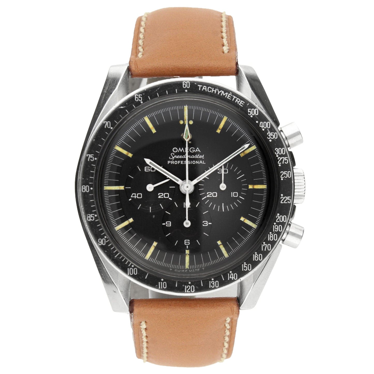 Stainless steel OMEGA ref. ST 105.012 Speedmaster wristwatch. Made 1967