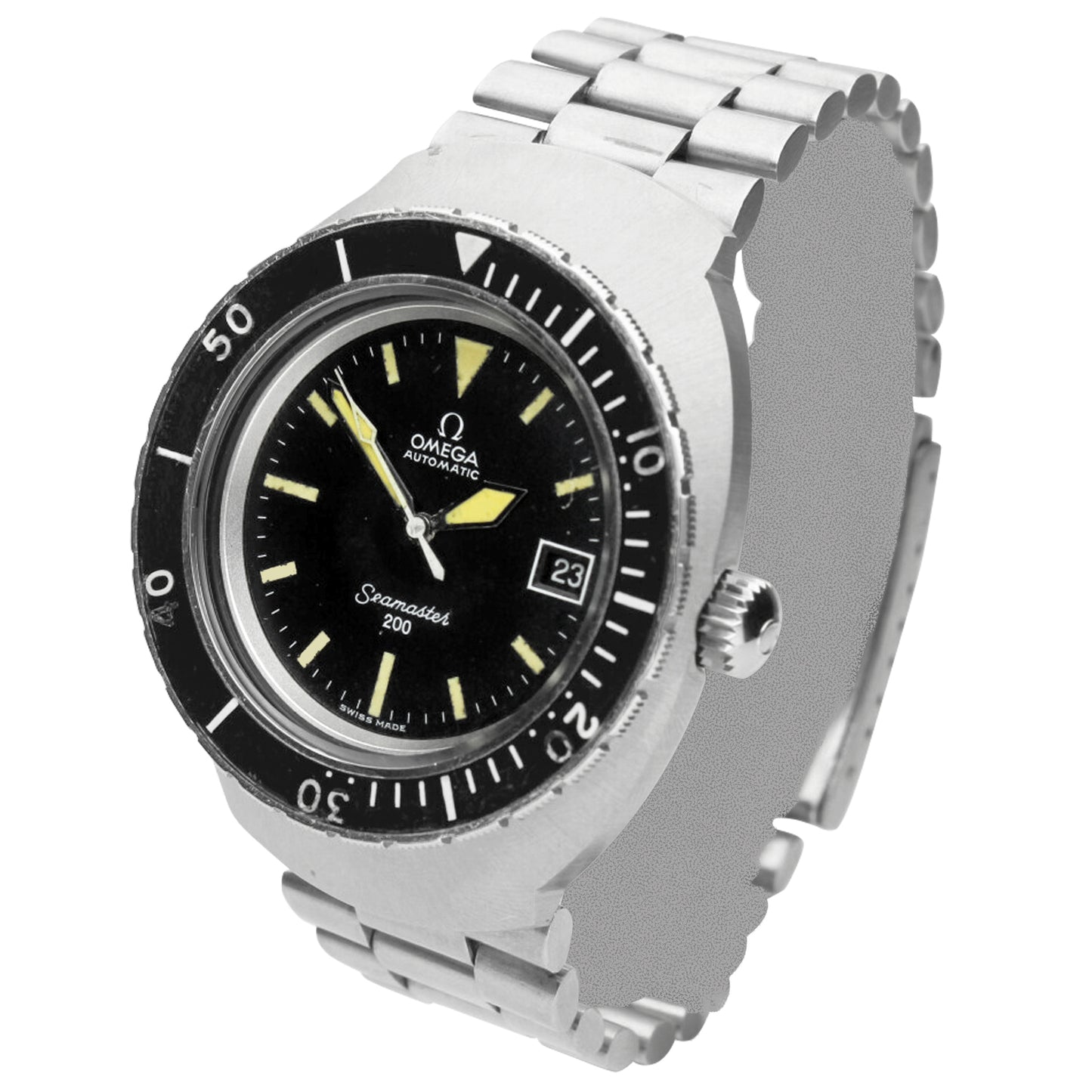 Stainless steel OMEGA Seamaster 200 'Pilot Line' automatic bracelet watch. Made 1972