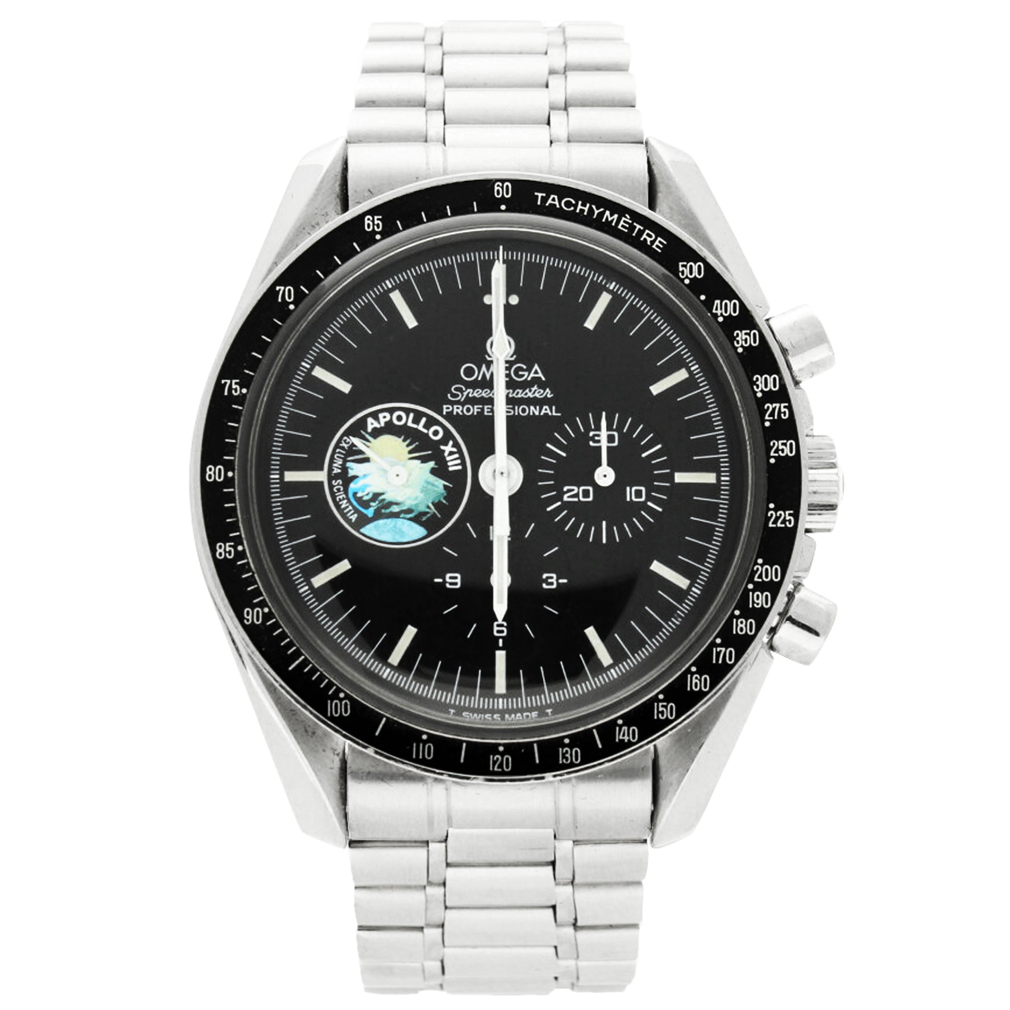 Stainless steel OMEGA ref. ST 345.0022 Speedmaster Professional 25th A Somlo London