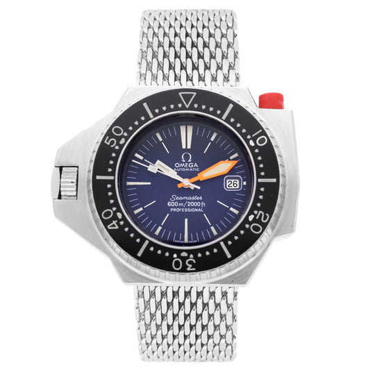 Stainless steel OMEGA Seamaster PloProf 600M automatic wristwatch. Made 1979