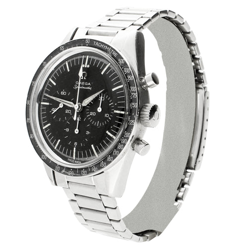 Stainless steel OMEGA ref. 105.002-62 Speedmaster chronograph wristwatch. Made 1963