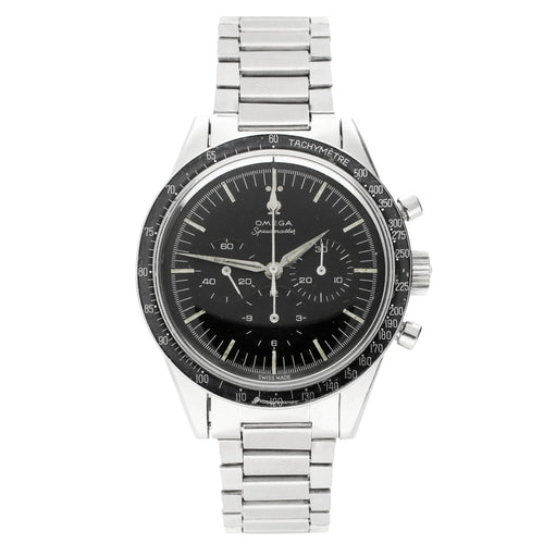 Stainless steel OMEGA ref. 105.002-62 Speedmaster chronograph wristwatch. Made 1963