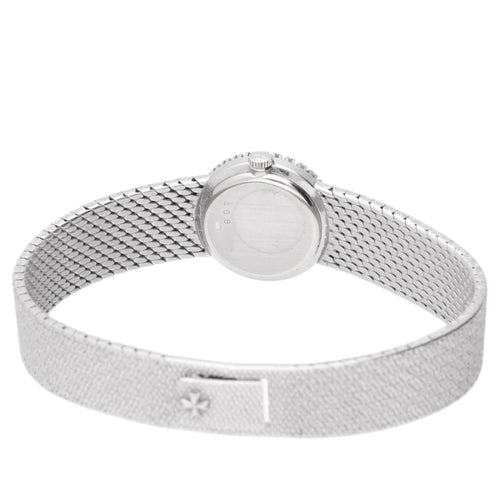 18ct white gold and diamond set Vacheron & Constantin ref. 7587 bracelet watch with jade dial. Made 1970's