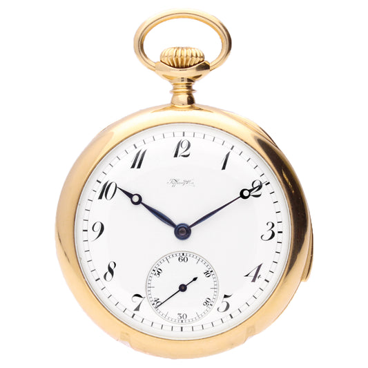 18ct yellow gold Tiffany open faced minute repeating pocketwatch. Made 1888