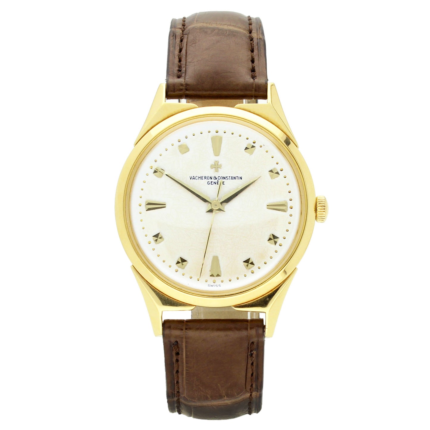 18ct yellow gold Vacheron & Constantin, reference 6111 Chronomètre Royal wristwatch. Made 1957