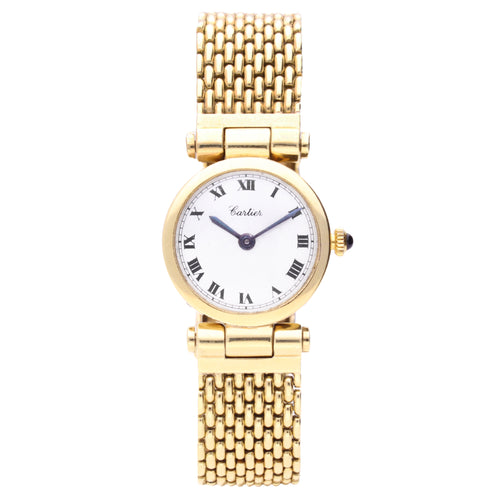 18ct yellow gold Cartier bracelet watch. Made 1944