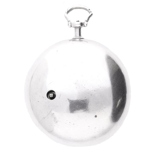 Silver Thomas Tompion pair case verge pocket watch. Made 1710