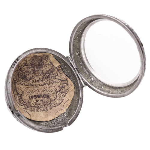 Silver Octavy Johann pair cased sun and moon verge watch. Made 1720