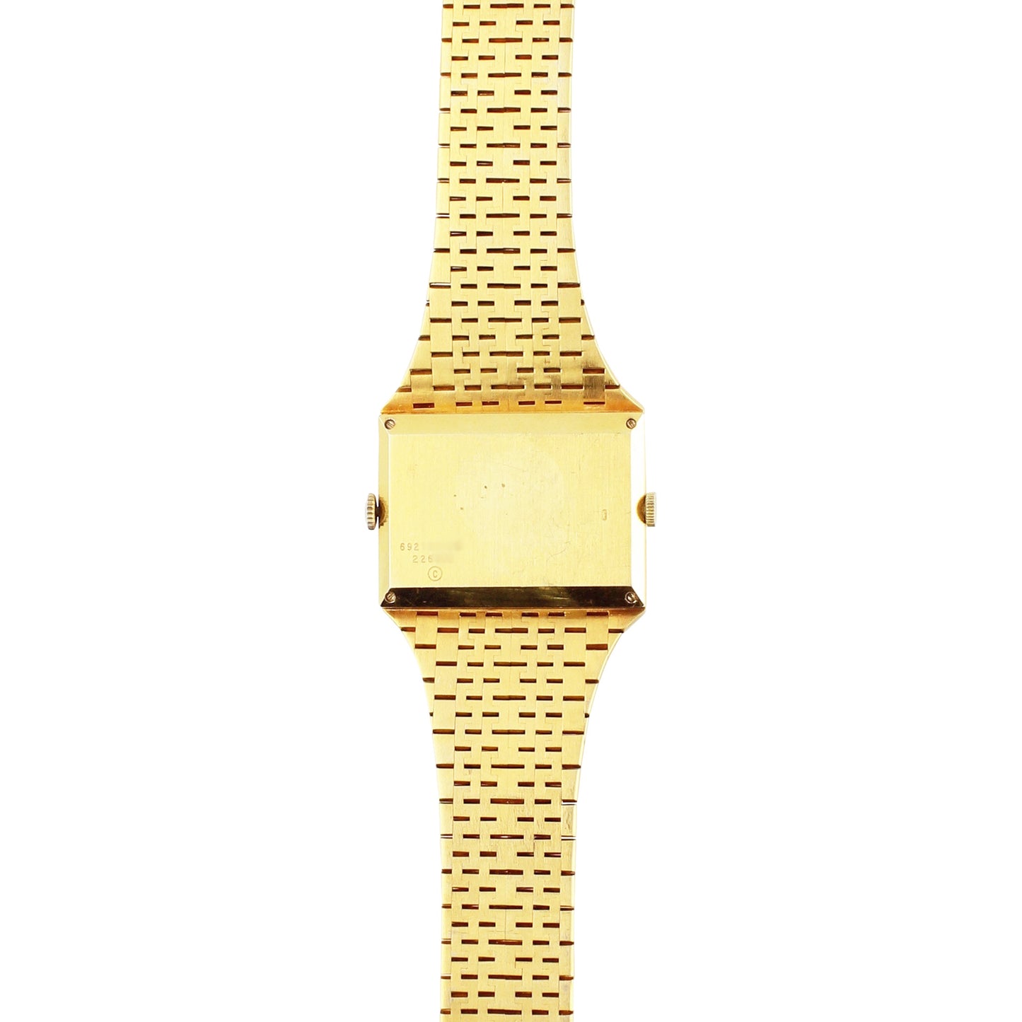 18ct yellow gold Piaget ref. 692120 'Dual time' bracelet watch. Made 1974