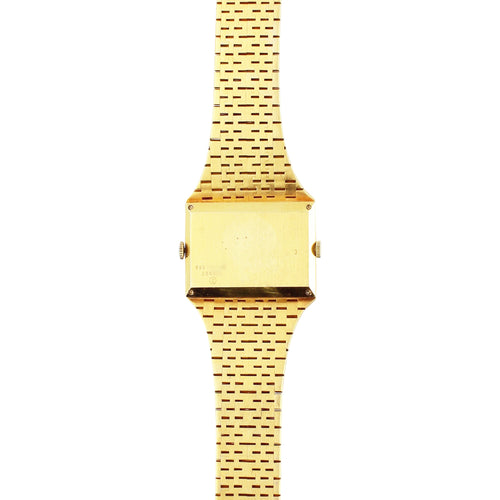 18ct yellow gold Piaget ref. 692120 'Dual time' bracelet watch. Made 1974