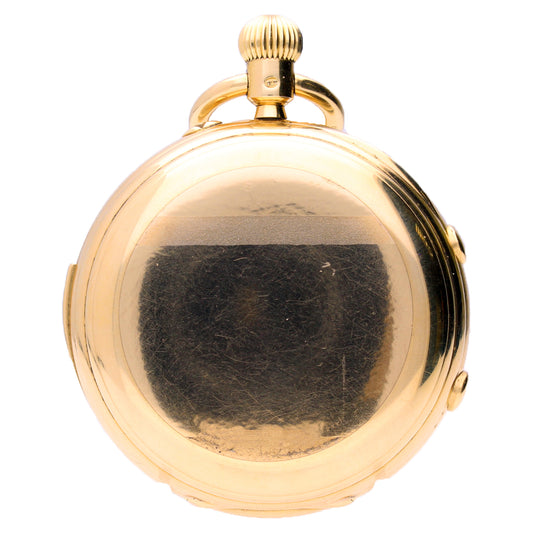 18ct yellow gold J.W.Benson ref. 3441 full hunter minute repeating pocketwatch. Made 1903