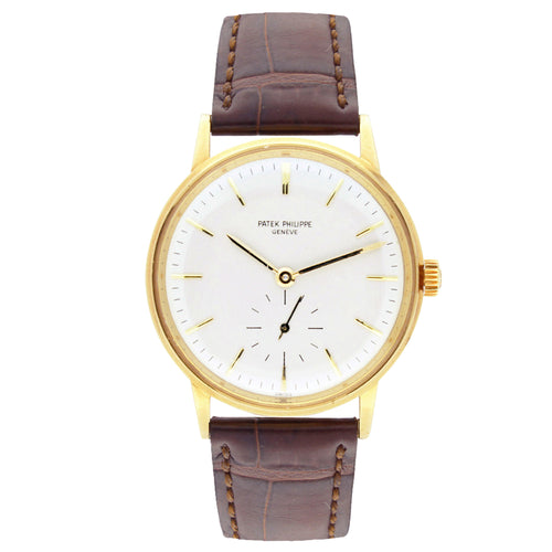 18ct yellow gold Patek Philippe ref. 3425 Calatrava automatic wristwatch. Made 1965