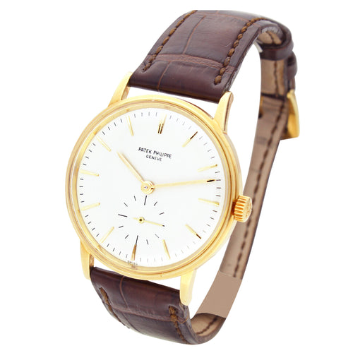 18ct yellow gold Patek Philippe ref. 3425 Calatrava automatic wristwatch. Made 1965