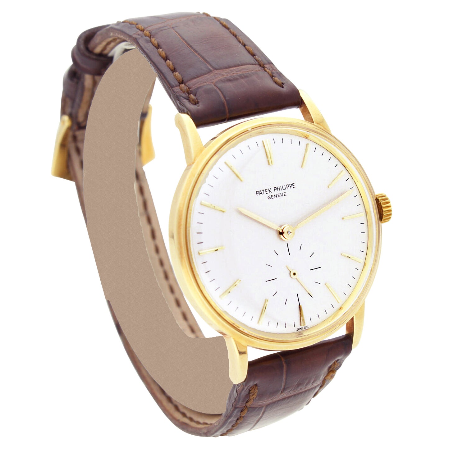 18ct yellow gold Patek Philippe ref. 3425 Calatrava automatic wristwatch. Made 1965