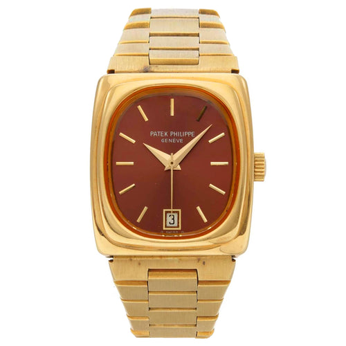 18ct yellow gold Patek Philippe ref. 3603/1 BETA 21 bracelet watch. Made 1974