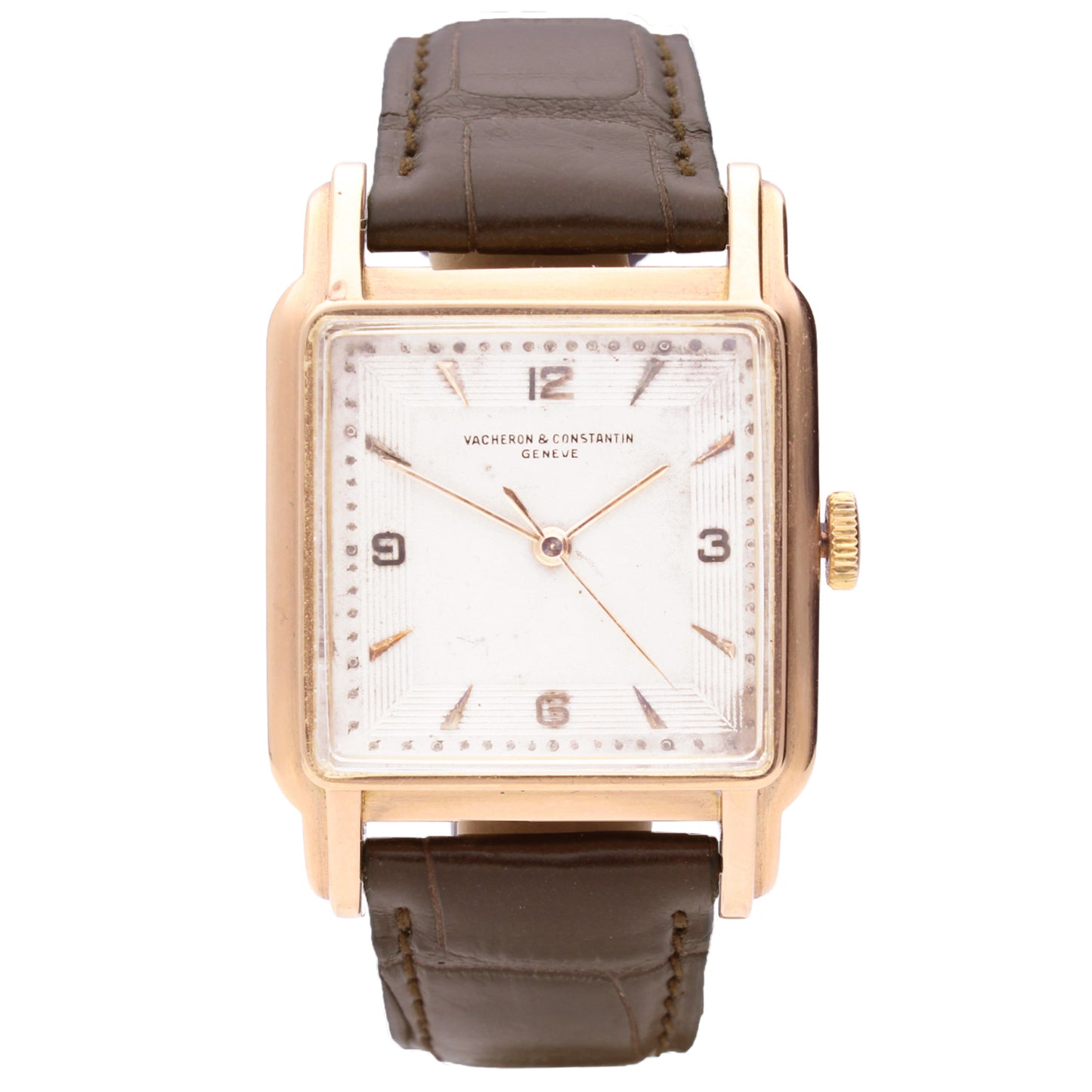 18ct rose gold Vacheron & Constantin ref. 4657 'bumper' automatic wristwatch. Made 1950