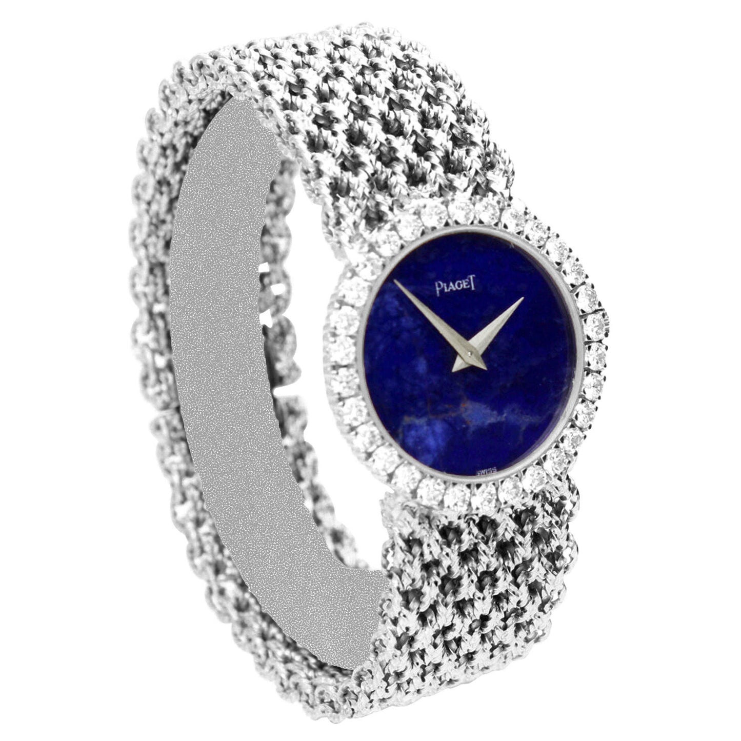 18ct white gold Piaget ref. 9190 bracelet watch. Made 1970's