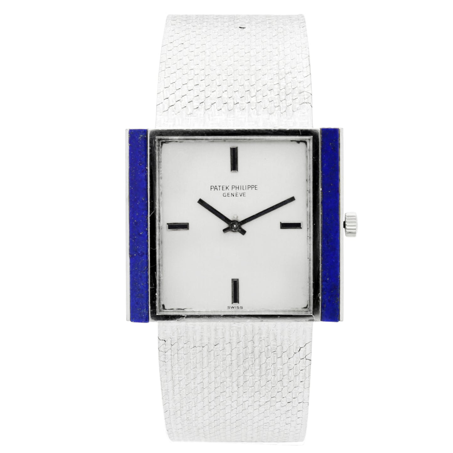 18ct white gold Patek Philippe ref. 3578/1 bracelet watch. Made 1974