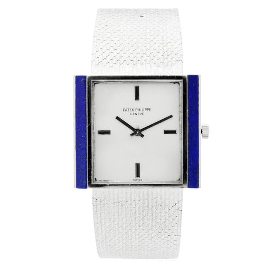 18ct white gold Patek Philippe ref. 3578/1 bracelet watch. Made 1974