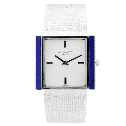 18ct white gold Patek Philippe ref. 3578/1 bracelet watch. Made 1974