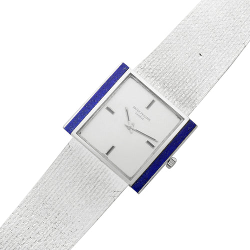 18ct white gold Patek Philippe ref. 3578/1 bracelet watch. Made 1974