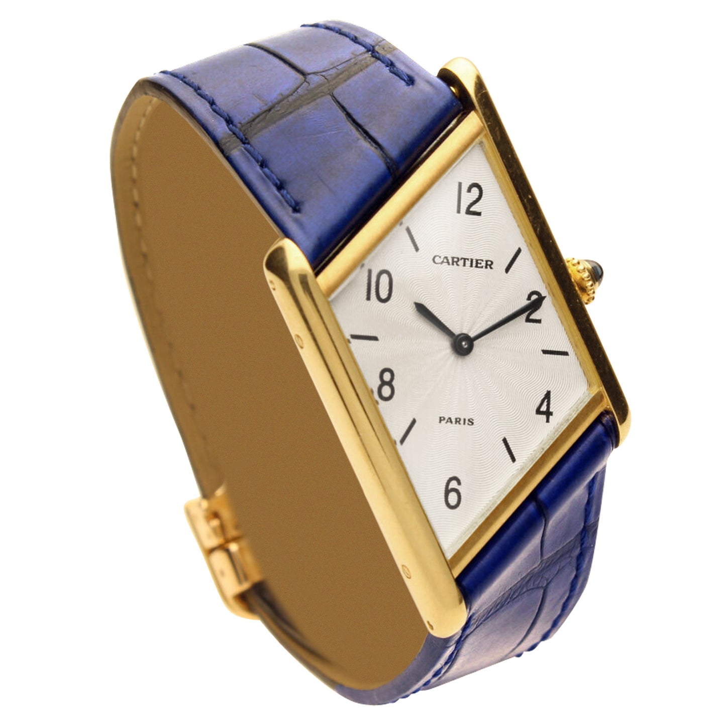 18ct yellow gold Cartier Asymétrique wristwatch. Made 1996