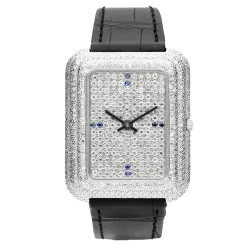 18ct white gold and diamond set Piaget ref. 14105 BETA 21 wristwatch. Made 1971
