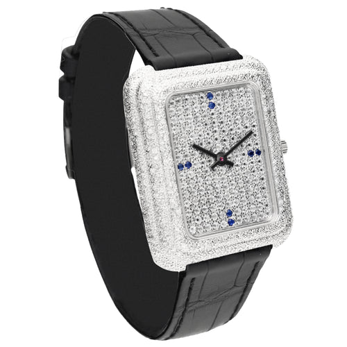 18ct white gold and diamond set Piaget ref. 14105 BETA 21 wristwatch. Made 1971