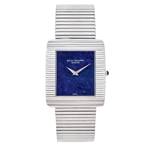 18ct white gold Patek Philippe, reference 3733/1 "Gondolo" wristwatch. Made 1976