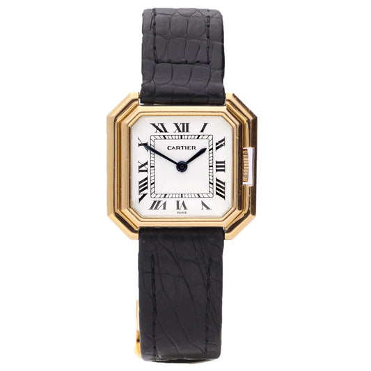 18ct yellow gold Cartier Ceinture wristwatch. Made 1970's