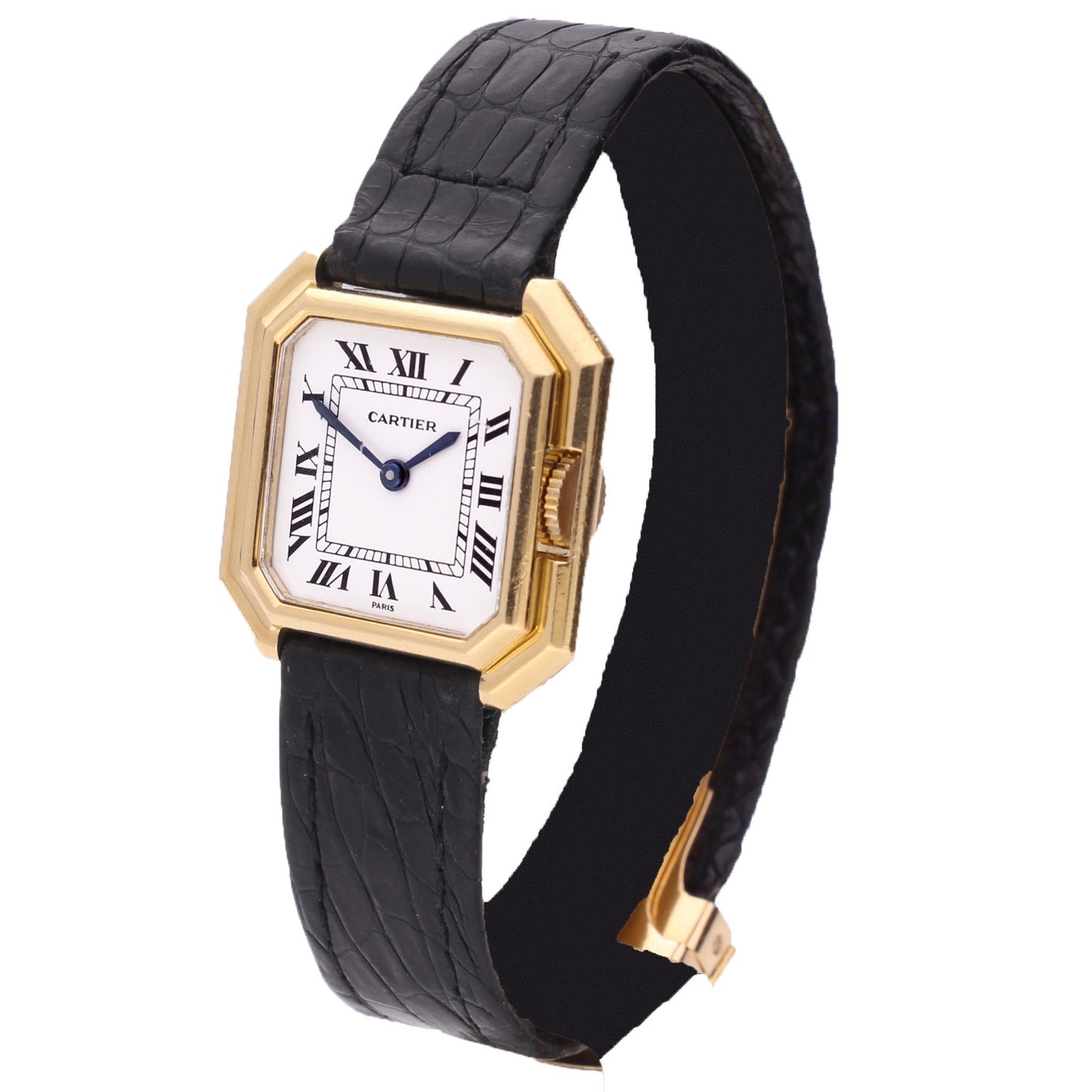 18ct yellow gold Cartier Ceinture wristwatch. Made 1970's