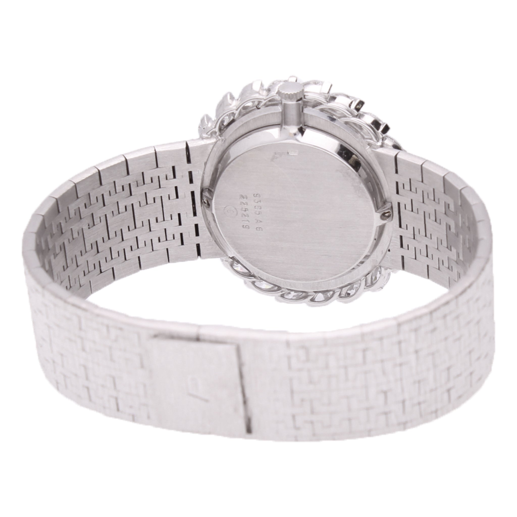 18ct white gold and diamond set reference 9385 bracelet watch