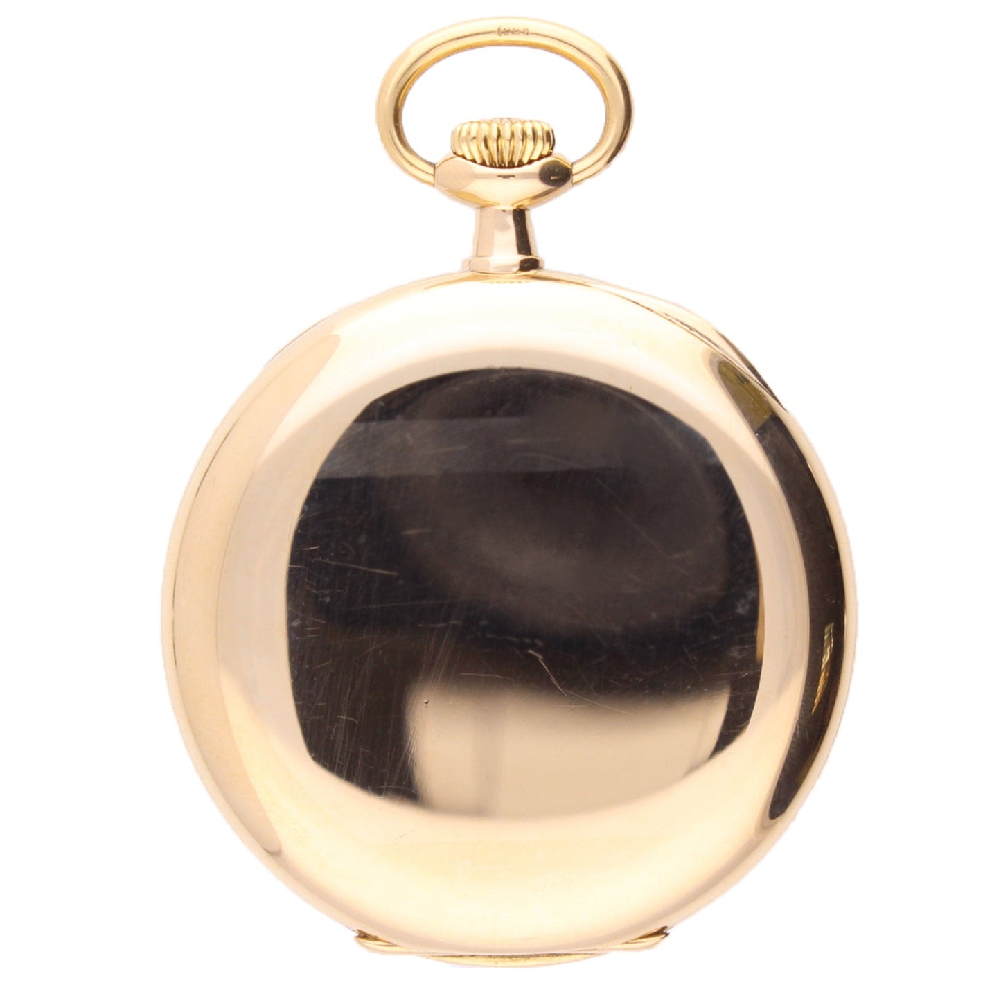 18ct yellow gold Patek Philippe open face pocket watch with enamel dial. Made 1919