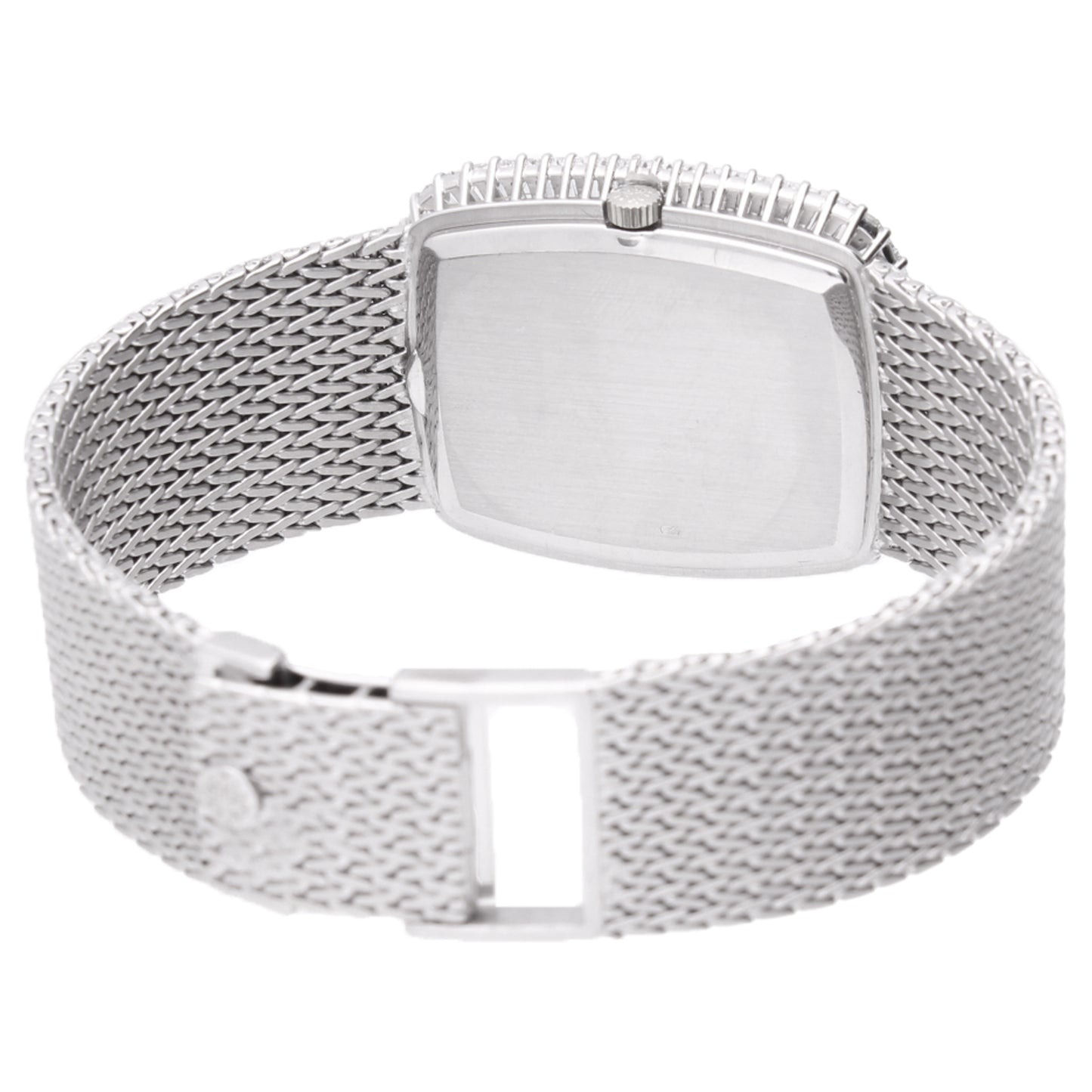 18ct white gold Patek Philippe ref. 3620/1 Ellipse wristwatch with diamond bezel. Made 1972