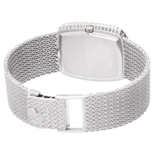 18ct white gold Patek Philippe ref. 3620/1 Ellipse wristwatch with diamond bezel. Made 1972