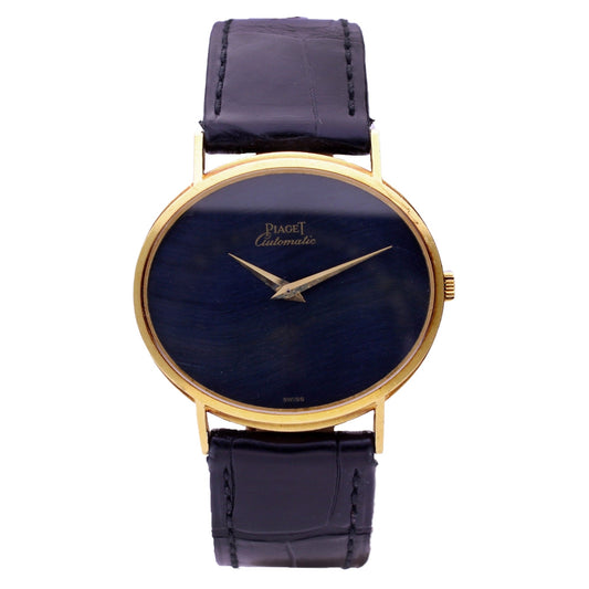 18ct yellow gold Piaget ref. 12501 automatic wristwatch with Hawkeye dial. Made 1972